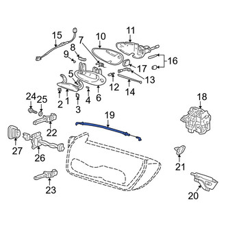 Porsche OE - Front Door Latch Cable