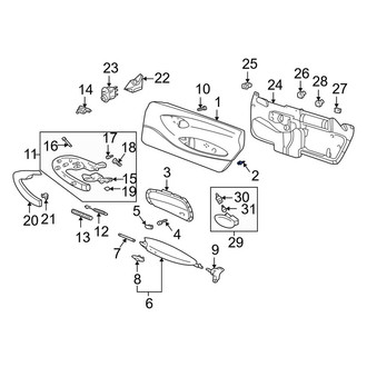 Porsche OE - Door Interior Trim Panel Retainer