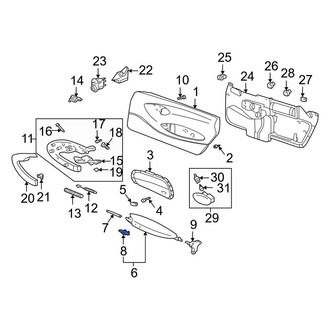 Porsche OE - Front Door Molding