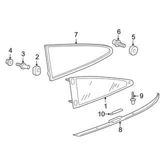 Porsche OE - Quarter Panel - Glass (Coupe)