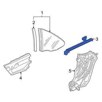 Porsche OE - Rear Right Outer Quarter Panel Molding