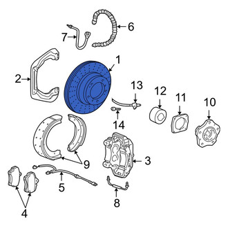 Porsche OE - Front Right Disc Brake Rotor