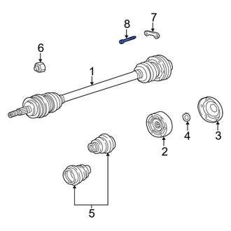 Porsche OE - Rear CV Axle Retainer Plate Bolt