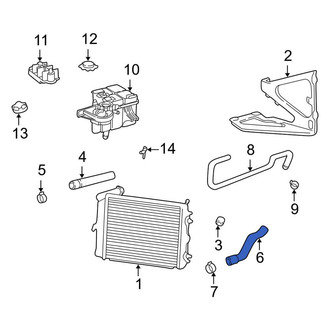 Porsche OE - Lower Radiator Coolant Hose