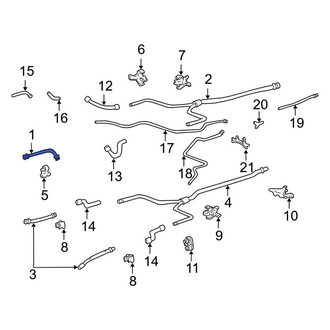 Porsche OE - Front Engine Coolant Pipe