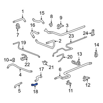 Porsche OE - HVAC Heater Hose