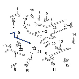 Porsche OE - HVAC Heater Hose