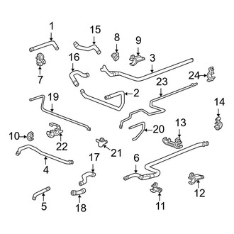 Porsche OE - Cooling - Hoses & Pipes (Rear), (996 Body Code AWD)