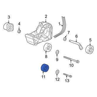 Porsche OE - Upper Accessory Drive Belt Idler Pulley