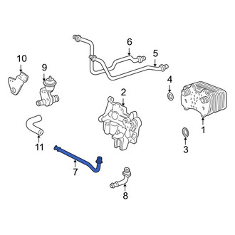 Porsche OE - Engine Coolant Pipe