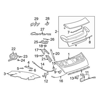 Porsche OE - Engine Lid - Exterior Trim