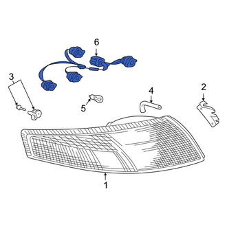 Porsche OE - Rear Tail Light Wiring Harness