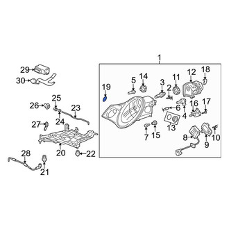 Porsche OE - Front Right Headlight Washer Nozzle