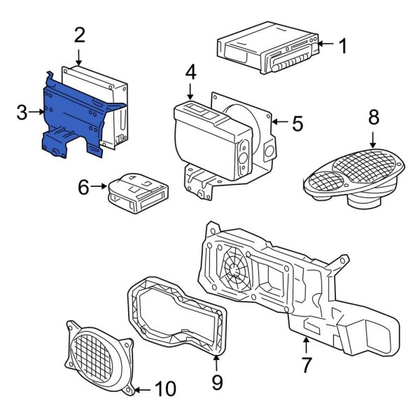 Radio Amplifier Bracket