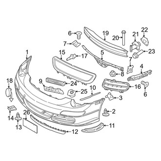 Porsche OE - Front Bumper - Bumper & Components