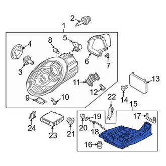 Porsche OE - Left Headlight Bracket