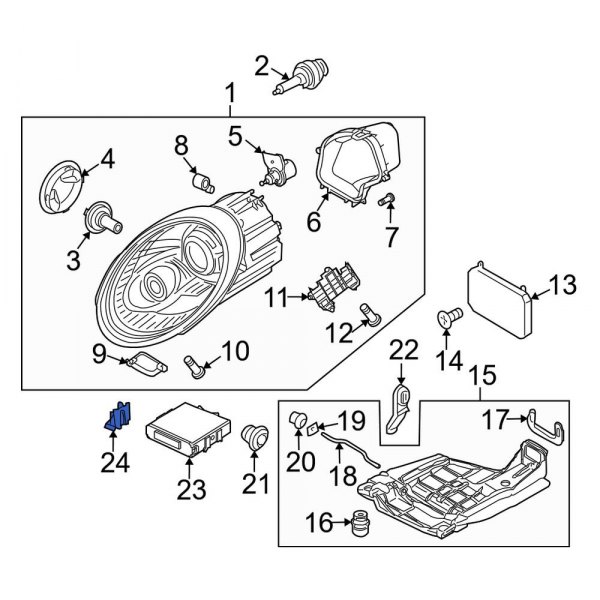 Headlight Control Module Bracket