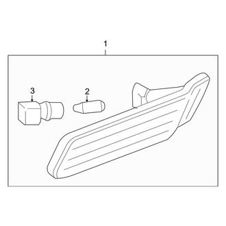 Porsche OE - Front Lamps - Side Marker Lamps