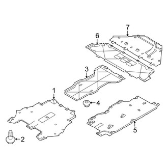 Porsche OE - Front Structural Components - Splash Shields