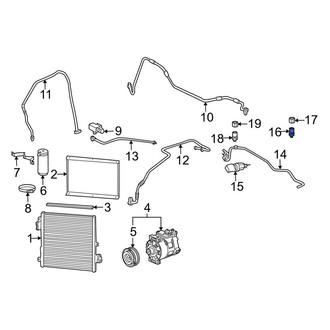 Porsche OE - A/C High Side Charging Adapter