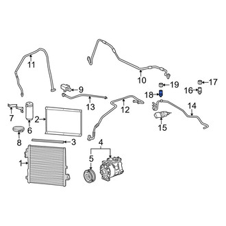 Porsche OE - A/C Low Side Charging Adapter