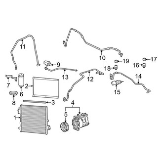 Porsche OE - Air Conditioner & Heater - Condenser, Compressor & Lines (997 Body Code Naturally Aspirated)