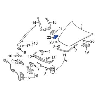 Porsche OE - Hood Emblem Gasket