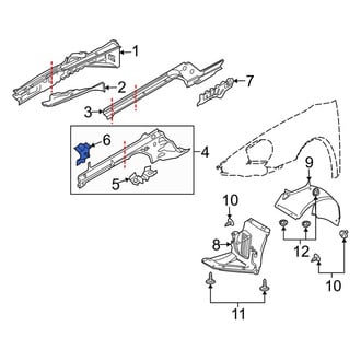 Porsche OE - Fender Rail Bracket