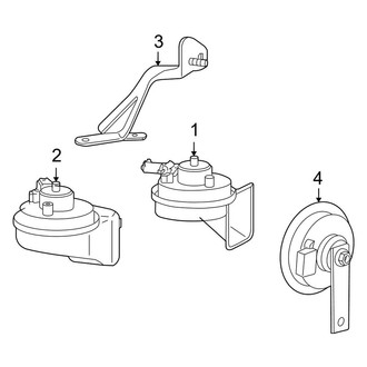Porsche OE - Electrical - Horn (997 Body Code Naturally Aspirated)