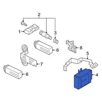Porsche OE - Tire Pressure Monitoring System (TPMS) Control Module