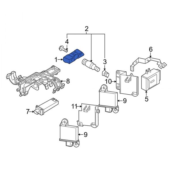 Tire Pressure Monitoring System (TPMS) Sensor