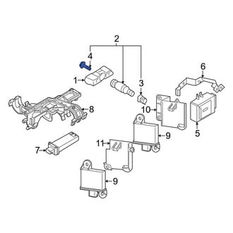 Porsche OE - Tire Pressure Monitoring System (TPMS) Sensor Bolt