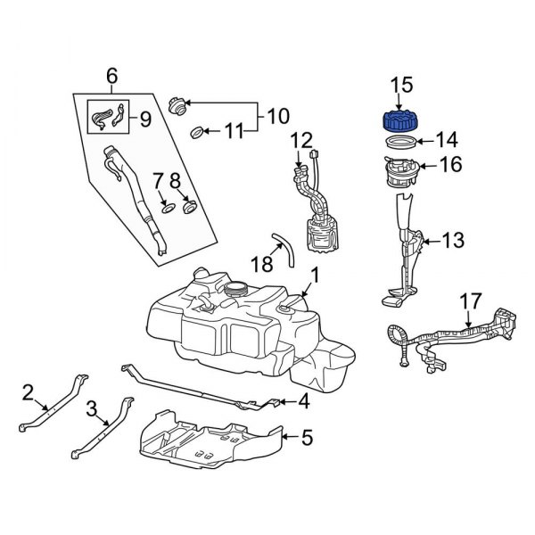 Fuel Tank Sending Unit Lock Ring