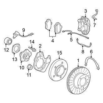 Porsche OE - Front Suspension - Brake Components