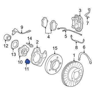 Porsche OE - Rear Axle Nut