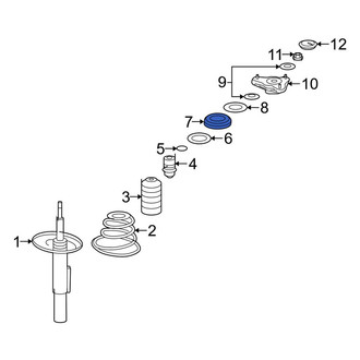 Porsche OE - Front Suspension Strut Bearing