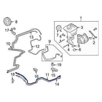 Porsche OE - Power Steering Pressure Hose