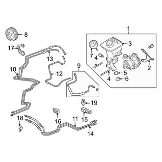Porsche OE - Steering Gear & Linkage - Pump & Hoses