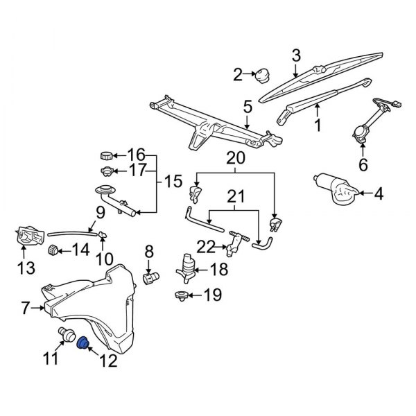 Washer Fluid Level Sensor Gasket