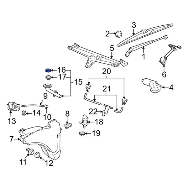 Washer Fluid Reservoir Cap