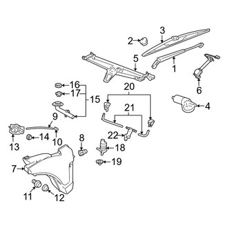 Porsche OE - Windshield - Wiper & Washer Components