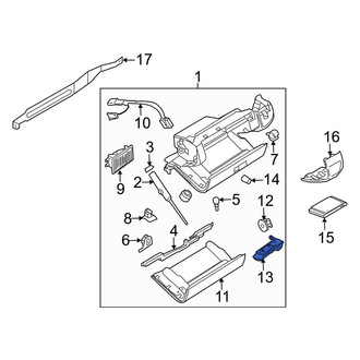 Porsche OE - Front Glove Box Handle