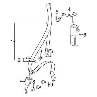 Porsche OE - Restraint Systems - Front Seat Belts (Carrera / Carrera 4 / Carrera 4S / Carrera S Convertible)