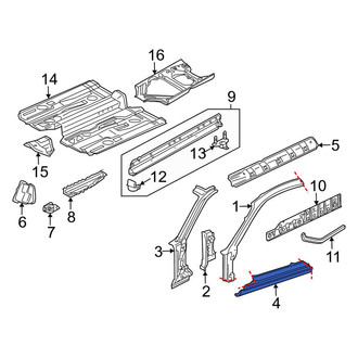 Porsche OE - Left Rocker Panel