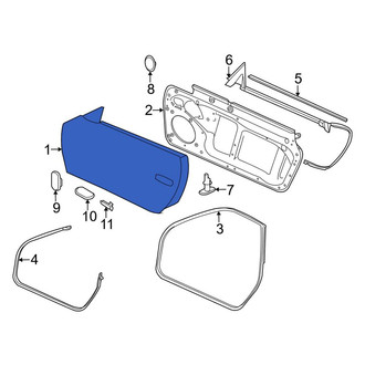 Porsche OE - Front Right Door Shell