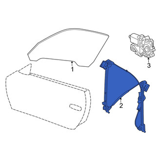 Porsche OE - Front Left Window Regulator
