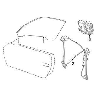 Porsche OE - Door - Glass & Hardware (Carrera / Carrera 4 / Carrera 4S / Carrera S)