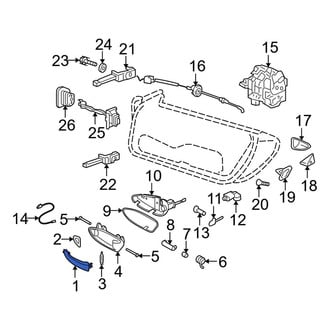 Porsche OE - Front Left Outer Exterior Door Handle