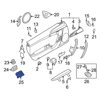 Porsche OE - Right Door Window Switch