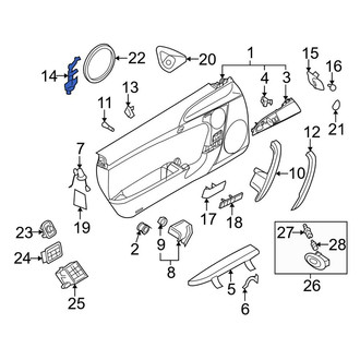 Porsche OE - Left Door Interior Trim Panel Bracket